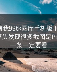 有人私信我99tk图库手机版下载链接，我追到源头发现很多截图是P的：最后一条一定要看