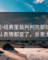 美洲杯小组赛里裁判判完那球，尤文全队表情都变了，反差太大